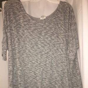 Grey knit top